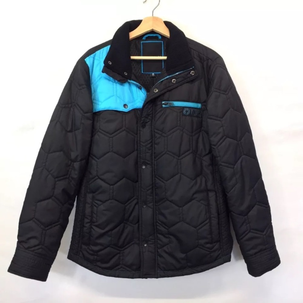 Hurley Men's Size M Black Quilted Jacket Coat